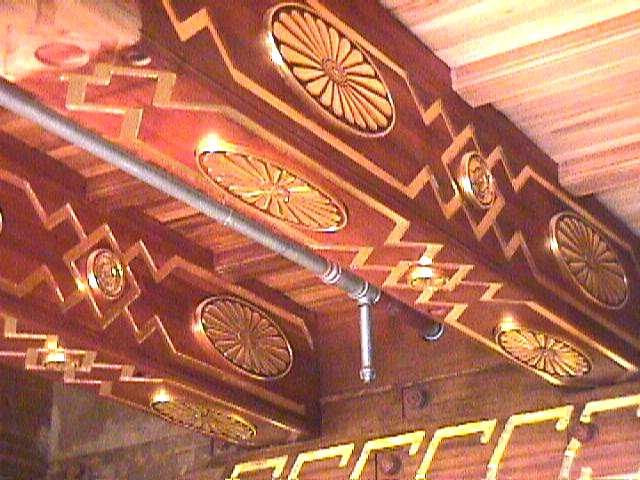 Hand-carved woodwork