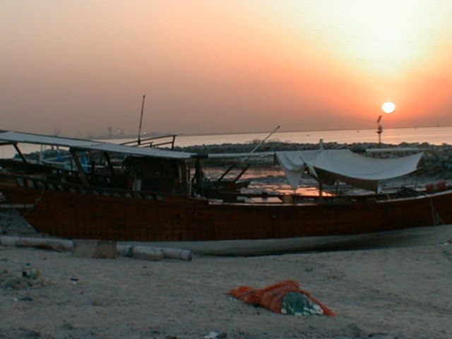 Sunset over the dhows