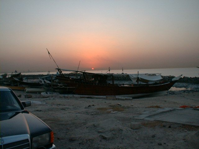 Dhow at dusk