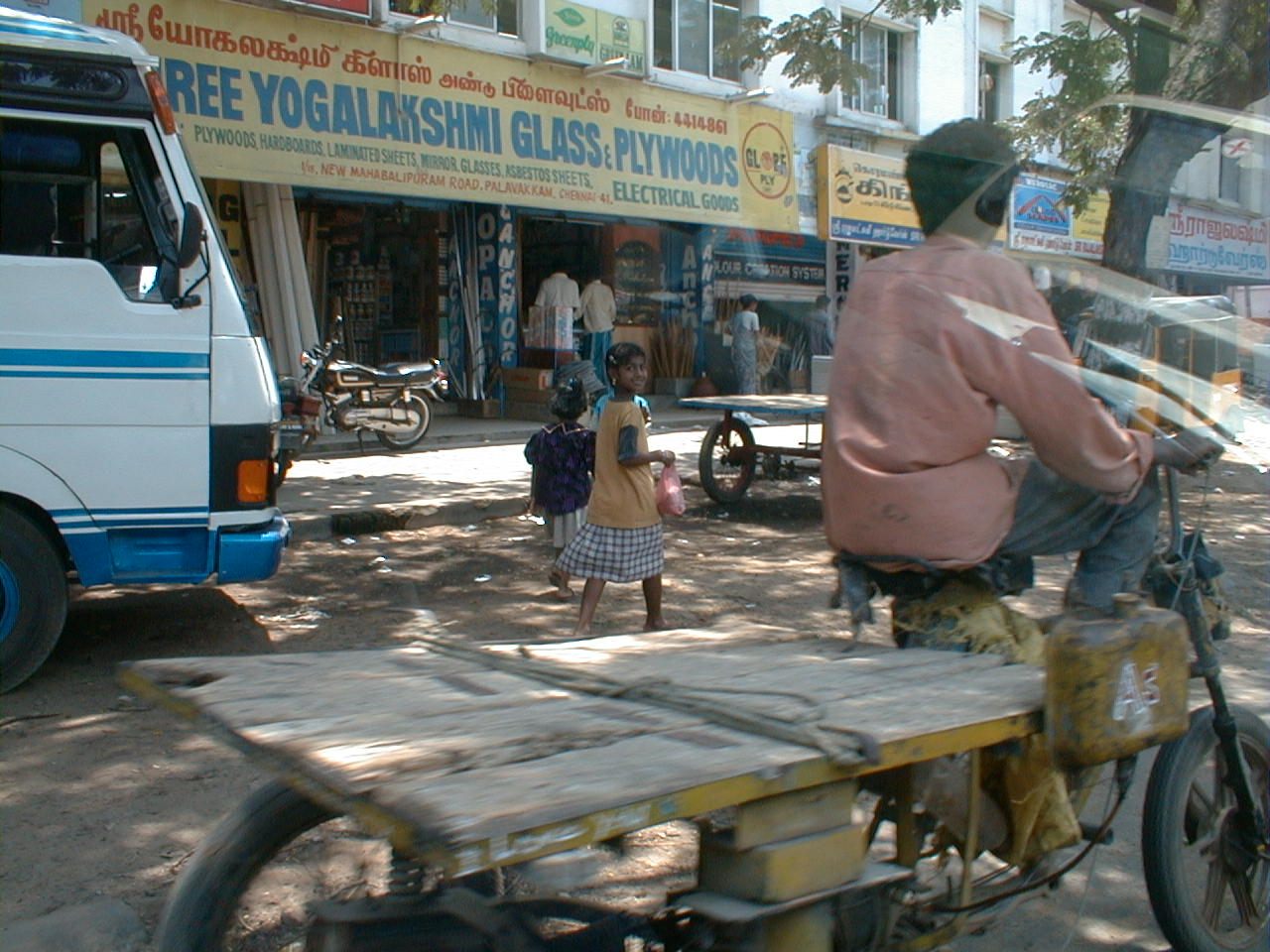 On the road in India