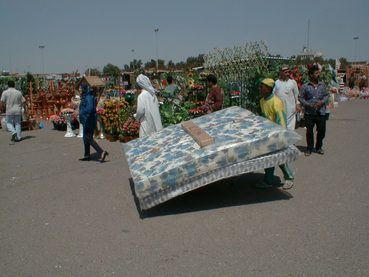 Carpets for sale at the Friday market