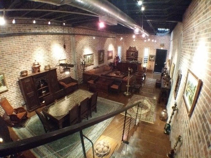 Inside the loft