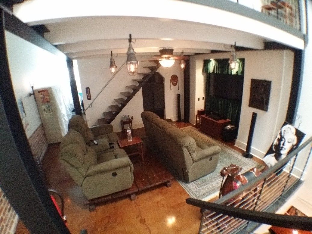 Inside the loft