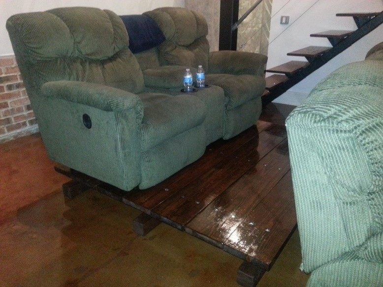 Inside the loft