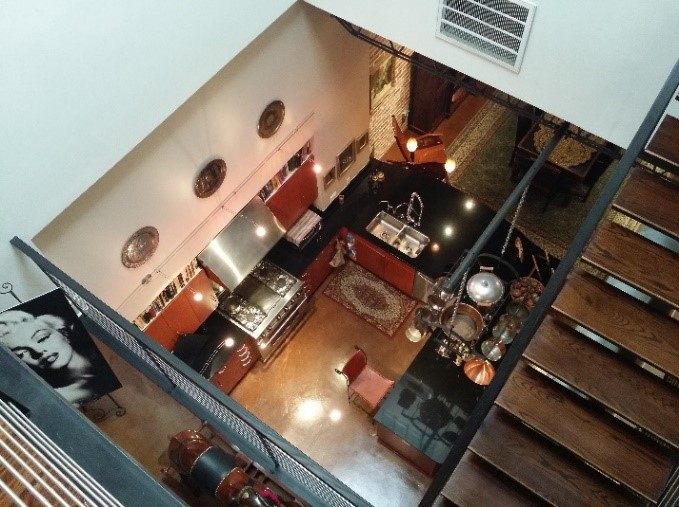 Inside the loft