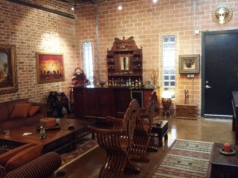 Inside the loft