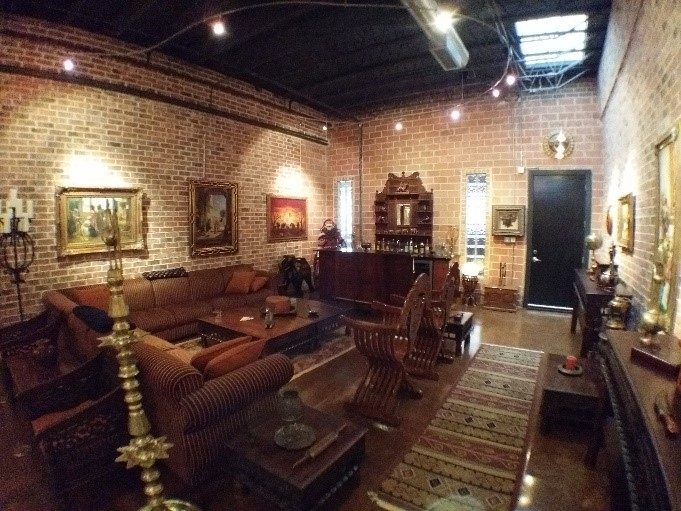 Inside the loft