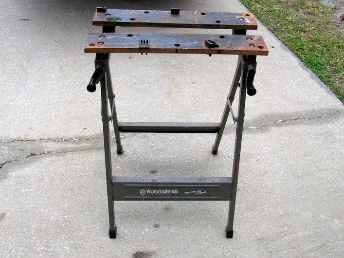 Building a twin-screw vise from salvaged parts and 5" angle iron
