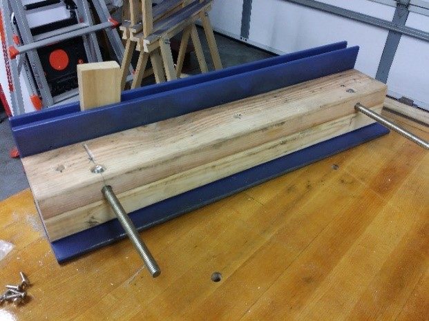 Screws salvaged from a knock-off workbench